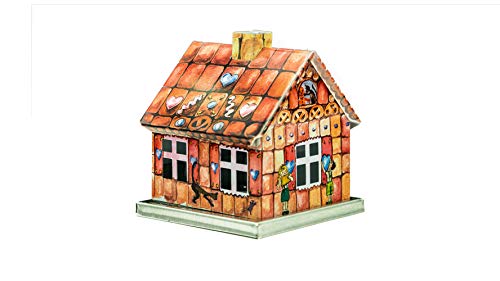 KNOX Casa de incienso de metal – Casa de jengibre en invierno – para conos de incienso de tamaño M