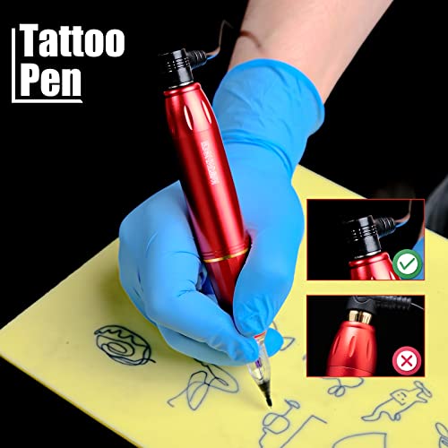 Image of Wormhole Tattoo Kit Tattoo Gun Cartridge Machine Pen for Beginners Rotary Tattoo Machine Kit Professional Complete Tattoo Kit Supplies WTK070-B
