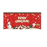 * Großes Weihnachts-Garagendekorations-Banner: Merry Christmas Dekorationen Garagentor-Banner ist etwas kleiner als herkömmliche Garagentore, die Größe beträgt 1,8 x 4 Meter, Kunden müssen ihre eigenen zusätzlichen Seile zum Aufhängen kaufen und den festlichen Spaß während des Installationsprozesses erleben.