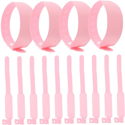 Holibanna 100pcs Neon Bracelets Medical Wristband for Hospital Waterproof Id Band Wristband Event Gentle PVC Newborn Identification
