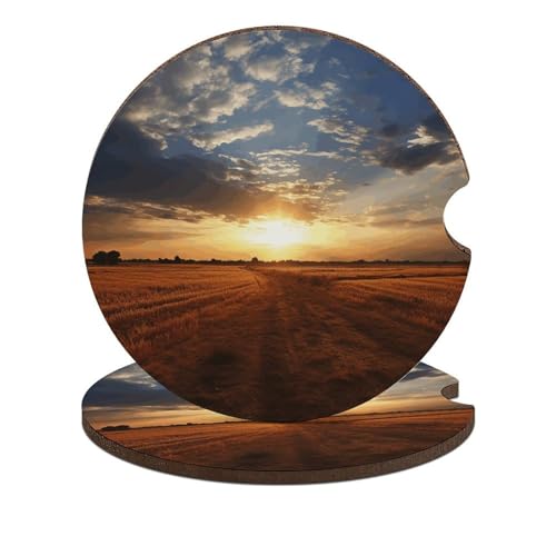 Toalleros de Madera para Porta Vasos de Auto 2 Piezas miniatura 1