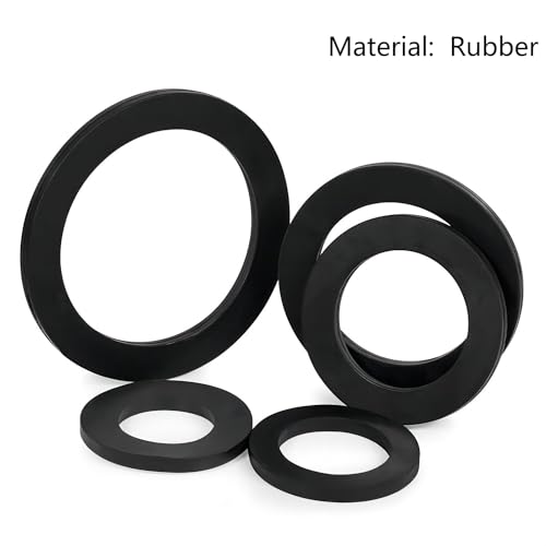 Qrity 6 Pieces Kitchen Sink Rubber Washer, Nitrile Rubber O-Rings, OD 60mm, ID 51mm Flat Washer, Waste Pipe O Ring Seal - Image 4