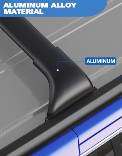 Image of FengYu Roof Rack Cross Bars 300lbs Compatible with Chevy Chevrolet Trax 2RS ACTIV LT 2023 2024 2025 2026, Aluminum Heavy Duty Roof Rails Crossbars Rooftop Cargo Bars Black Luggage Racks Carrier Black