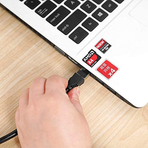 Image of Ethernet Extension Cable, Cat 6 Ethernet Lan Network Cable Support Cat6 / Cat5e / Cat5 Standards, RJ45 Extension Cable Male to Female (30CM)(Black)