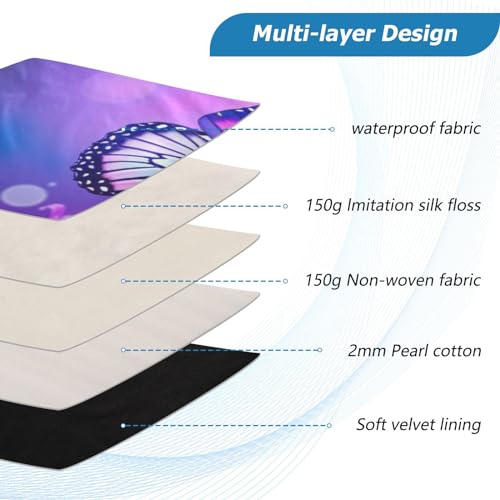 Funda para Laptop 13-14 Pulgadas con Diseño de Flores y Mariposas miniatura 4