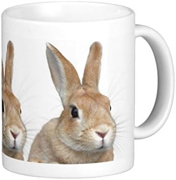 Amazon Co Jp ちょい横向きのウサギの顔のマグカップ フォトマグ 世界の野生動物シリーズ ちょい右横向きの3羽のウサギ ホーム キッチン