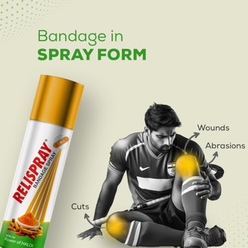 RELISPRAY Cramp Pain Relief Spray & Bandage Spray | Ayurvedic Spray | 75g Combo of 2
