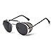 Sunglasses Side Shield Steampunk Vintage Cool UV Protection Round Glasses For Women&Men