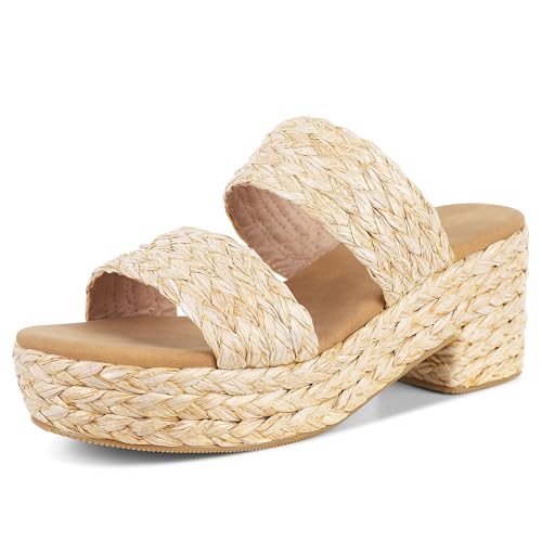Women's Espadrilles Platform Sandals Wedges Slides Sandals Open Toe Fashion Summer Outdoor Beach Sandals