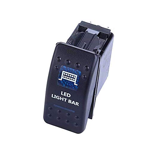 Mintice™ Car Vehicle 12V 20A Blue LED Light Rocker Toggle Switch 5Pin Bar Light - Image 5