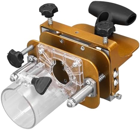 Mortising Jig 2 in 1, Fastener Slotting Bracket Mortise and Tenon Jig for Router Multifunctional Woodworking Slotting Tool, Slotting Width Depth Height Adjustable Locator