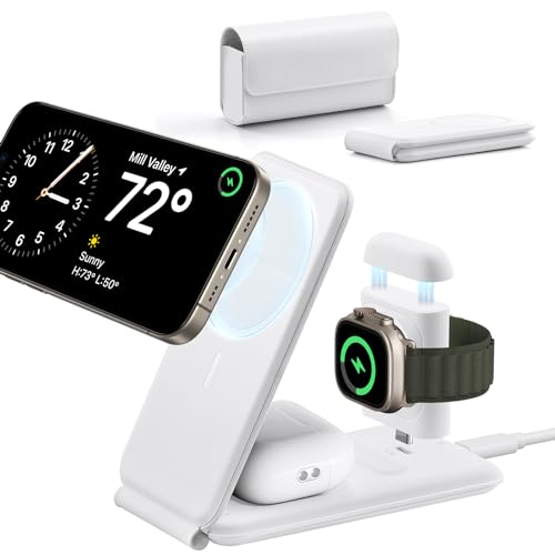 ESR 3-in-1 Compact MagSafe Charging Station with Travel Bag