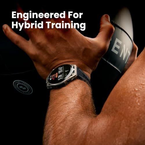 Image of Amazfit Balance Ultra 49mm GPS Smartwatch, 5 Buttons, 1.5 inch AMOLED Sapphire Glass, Titanium Case, Flashlight, 30-Day Battery, 64GB, 180+ Sports, Hybrid Training & HYROX Mode, 10 ATM for Android & iOS