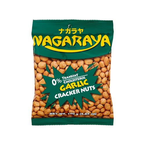 nagaraya cracker nuts (garlic flavor) - 5.6oz [6 units] (731126104166)