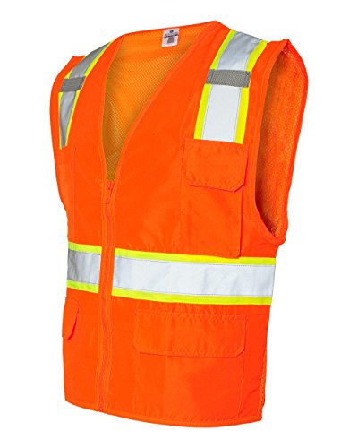 Image of Kishigo Men's High Visibility Reflective Solid Front with Mesh Back Vest