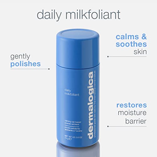 Dermalogica Daily Milkfoliant Face Scrub Powder – Calming Vegan Exfoliant Polishes Skin With Ahas And Bhas #TOP1