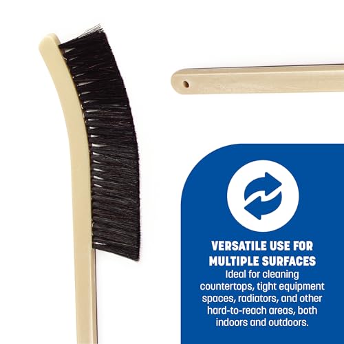 Image of SPARTA Flo-Pac Plastic Narrow Radiator, Scrub Brush, Cleaning Brush with Horsehair Polypropylene Bristles for Cleaning, 24 Inches, Tan