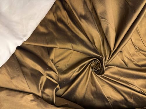 Tissu en soie Dupioni marron pour confectionner vos robes de soirée