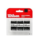 WILSON Surgrip, Profile Overgrip, 3 pièces, Noir, WRZ4025BK