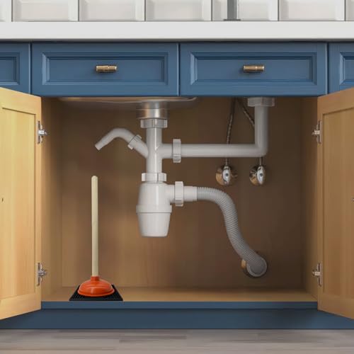 Image of Plunger Mat - Air Drying Tray for Toilet Plunger - Catches Drips and Easy to Clean - Wicks Water from Plunger and Dries Quickly