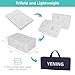 YENING Trifold Pack and Play Mattress Pad Foldable 38x26 Waterproof Baby Mattress for Pack N Play Matress Topper Breathable 1