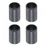 uxcell Sleeve Bearings 10mm Bore 12mm OD 20mm Length POM Wrapped Oilless Bushings Black 4pcs