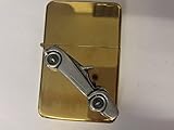 creato da Prideindetails Triumph TR2 Roadster 3D flip top benzina accendino antivento oro ricaricabile ref268