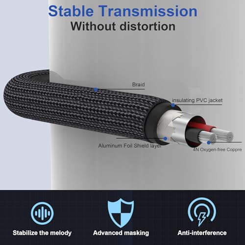 Câble USB C vers double Jack 6,35 mm pour brancher votre PC portable sans souffle - 3