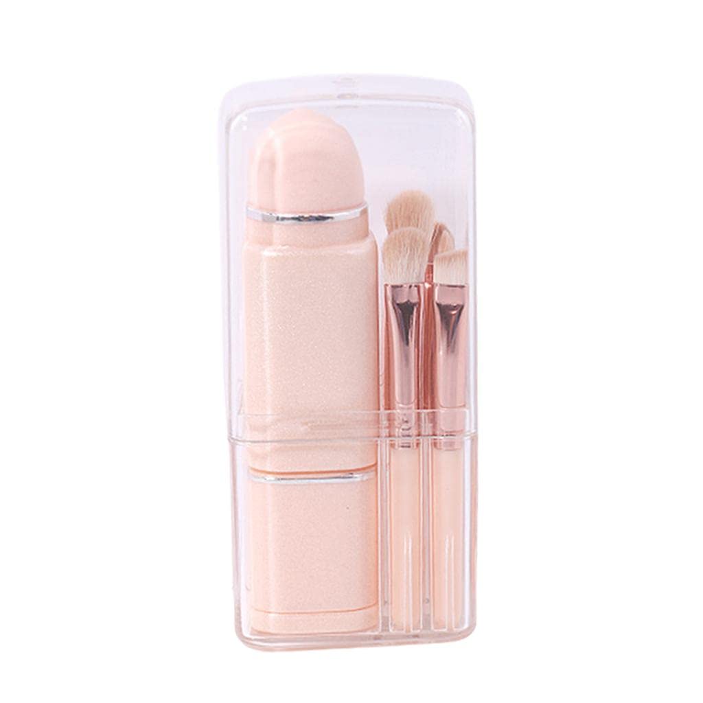 8 in 1 Makeup Brushes Set Synthetic Professional for Concealer Girl Orange-image-8