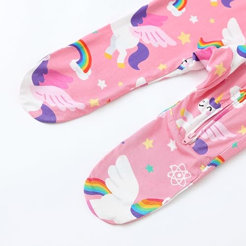 Image of Baby One-Piece Footies Long Sleeve Rompers 2-Way Zipper, Viscose from Bamboo Baby Bodysuit Clothes for Boys Girls