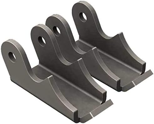 Suportes do amortecedor do eixo traseiro Barnes 4WD para Jeep YJ – Tubo de eixo de 2,5 pol