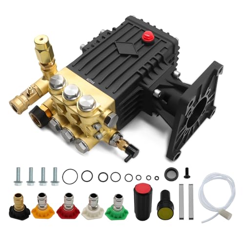 Jecoupoon 4000 PSI 4GPM Gas Pressure Washer Pump Compatible with 1 Shaft High Pressure Washer 9-15HP 270-340CC GX340 GX390 GX270
