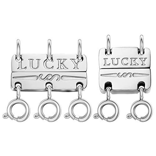 Amazon.co.jp: Roizsx ネックレス重ね付けクラスプ ネックレスが