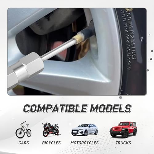 Image of SOMUCH Valve Core Removal Tool, Avoid TPMS Damage, Compact Tire Valve Stem Puller for Schrader Valves, Car and Motorcycle Tire Installation and Removal Accessories