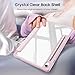 Fintie Hybrid Slim Case for Samsung Galaxy Tab S10 Lite/ S10 FE/ S9 FE 10.9 Inch/Tab S9 11 Inch with S Pen Holder, Shockproof Cover with Clear Transparent Back Shell, Auto Wake/Sleep, Pink