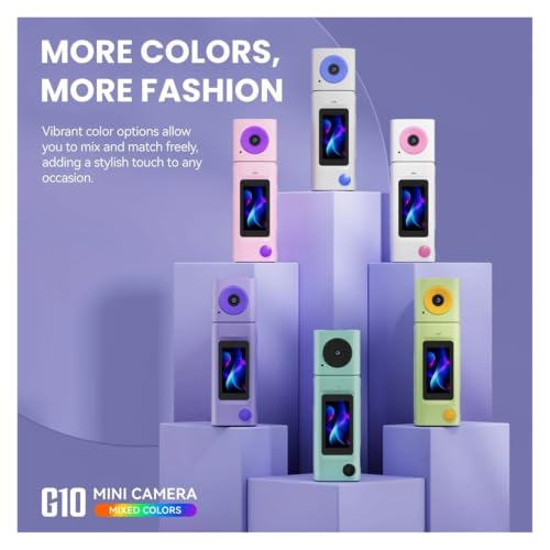 Image of Lipstick Series Thumb Mini Camera, 2K HD Portable Pocket Sports Camcorder with Long-Lasting Battery for Students Outdoor Video & Photography Recording(G10 Green)