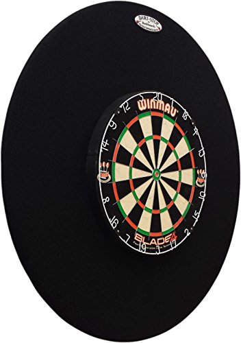 Dart-Stop 36 inch Round Black Pro Dart Board Back Board | Wall Protector | Dartboard Surround