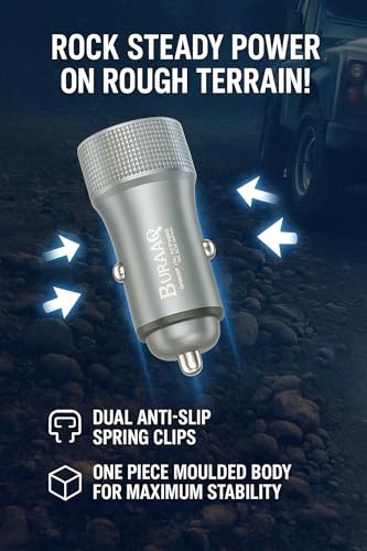 Image of 65W Car Charger| Dual Output -65W USB & 25W PD Port| Car Mobile Charger|SUPERVOOC & Ultra Fast| Compatible with Samsung, iPhones, Oppo, OnePlus, Realme,Mi | Car Charger Type C|BIS Certified