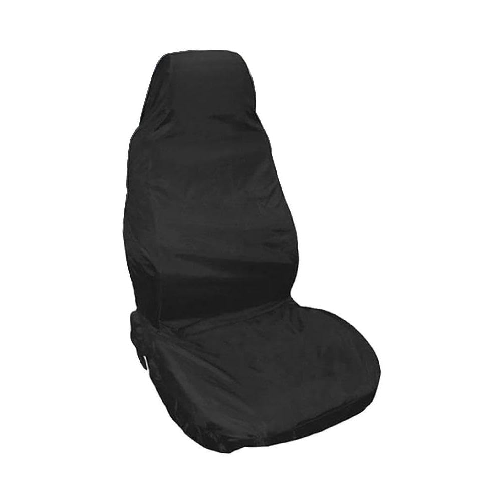 ljhnba Black Oxford Cloth Car Seat Cover Front/Rear Seat Cushion Cover Waterproof Full Wrap Seat Protector Universal Car Seat Protectors