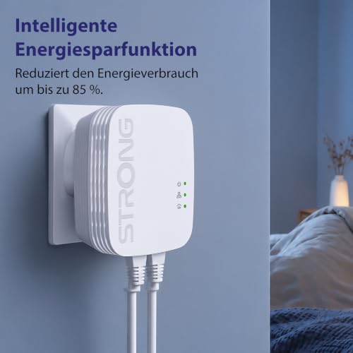 STRONG AV600 Powerline WLAN Kit, WiFi 300 Mbit/s, 2 Ethernet LAN-Ports – Ansicht 6