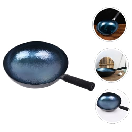 Wok de hierro artesanal tradicional para estufas a gas e inducción miniatura 7