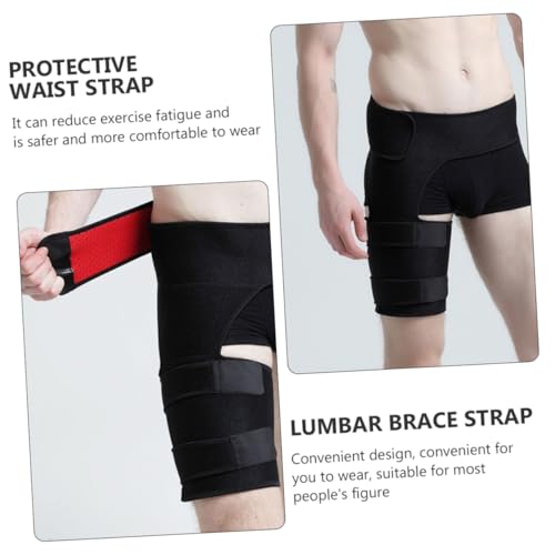 Faja de soporte para muslo y cintura ajustable para fitness miniatura 3