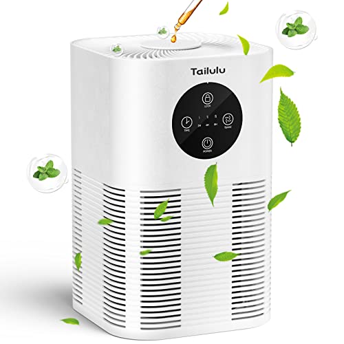 Air Purifiers for Pet,Tailulu Home Air Cleaner For Bedroom up to 600 sq.ft 24db with Fragrance Sponge for Dust Smoke Pollen Dander Hair Smell and Pet Odor, Small Air Cleaner for Office Living Room