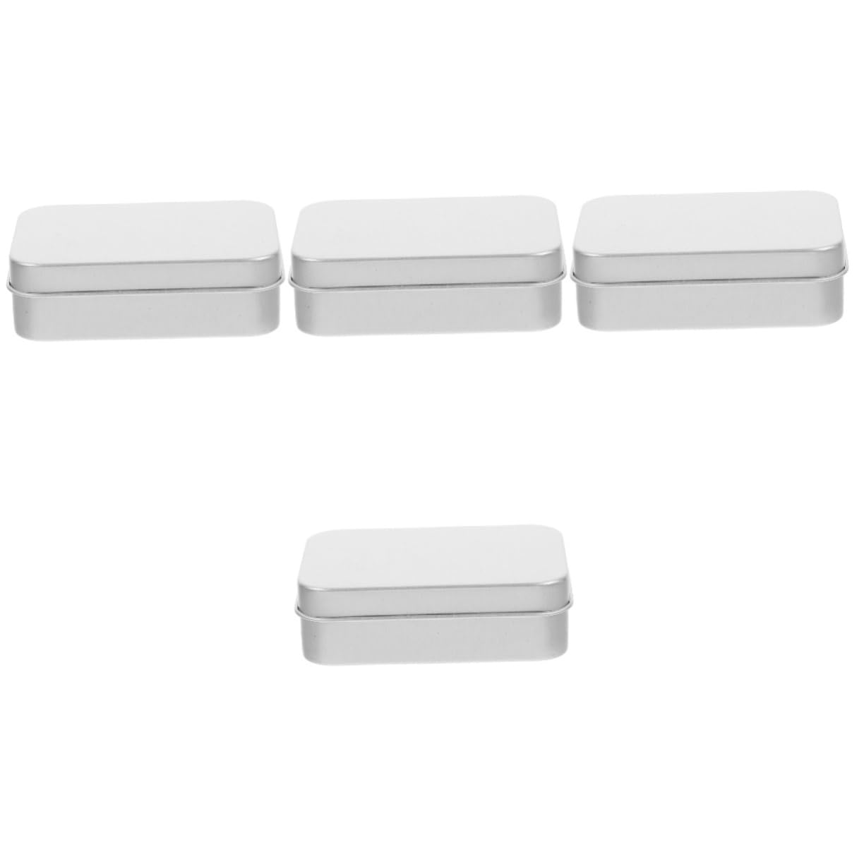 Alipis 4pcs Soap Box Bathroom Soap Case Leakproof Travel Soap Container Soap Tray Soap Holder Draining Soap Holder Camping Soap Case Mushy Soap Plate Soap Dish Aluminum Alloy