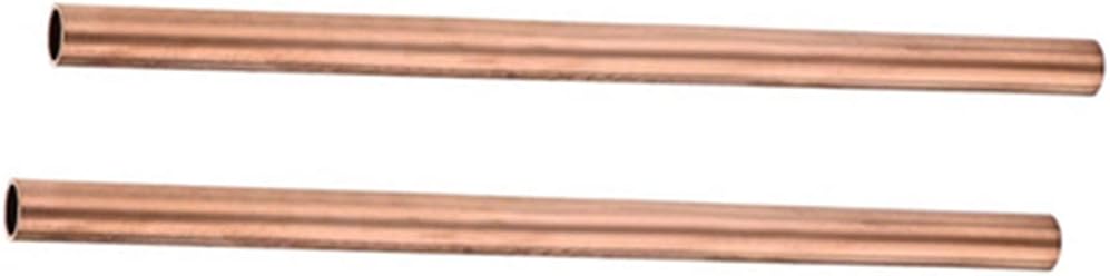 Copper Round Tube 15mm OD 1.5mm Wall Thickness 100mm Length Metal Seamless Straight Pipe Tubing