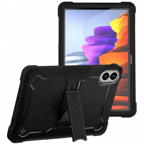 Image of WHITBULL Rugged Shockproof Heavy Duty Back Case Cover Compatible with Honor Pad X8a / X8b 11 inch, Black