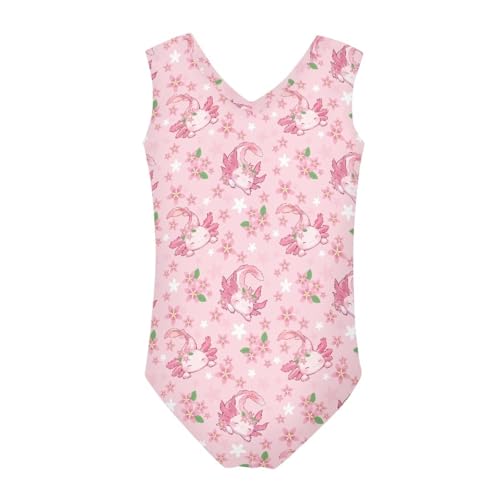 Image of Mumeson Girls One Piece Swimsuits Lightweight V-Neck Swimwear Bathing Suits for Little Girls 3-14 Years