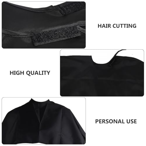 4 piezas capa impermeable para barbería negra miniatura 3
