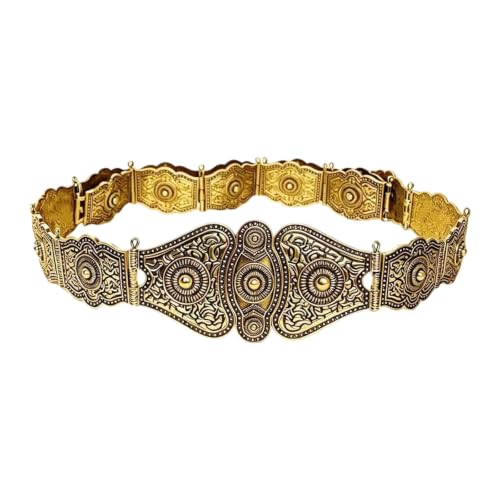 Cinturón ornamental de metal para ropa de fiesta y estilo diario