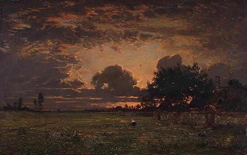 Tableau Barbizon Rousseau 60x90 cm poster art mural vintage